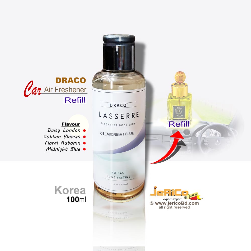 ড্রাকো কার এয়ার ফ্রেশনার রিফিল ১০০মিলি, কোরিয়া